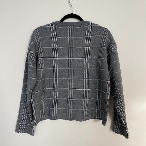 Grey Windowpane Sweater - Picture 6 of 10